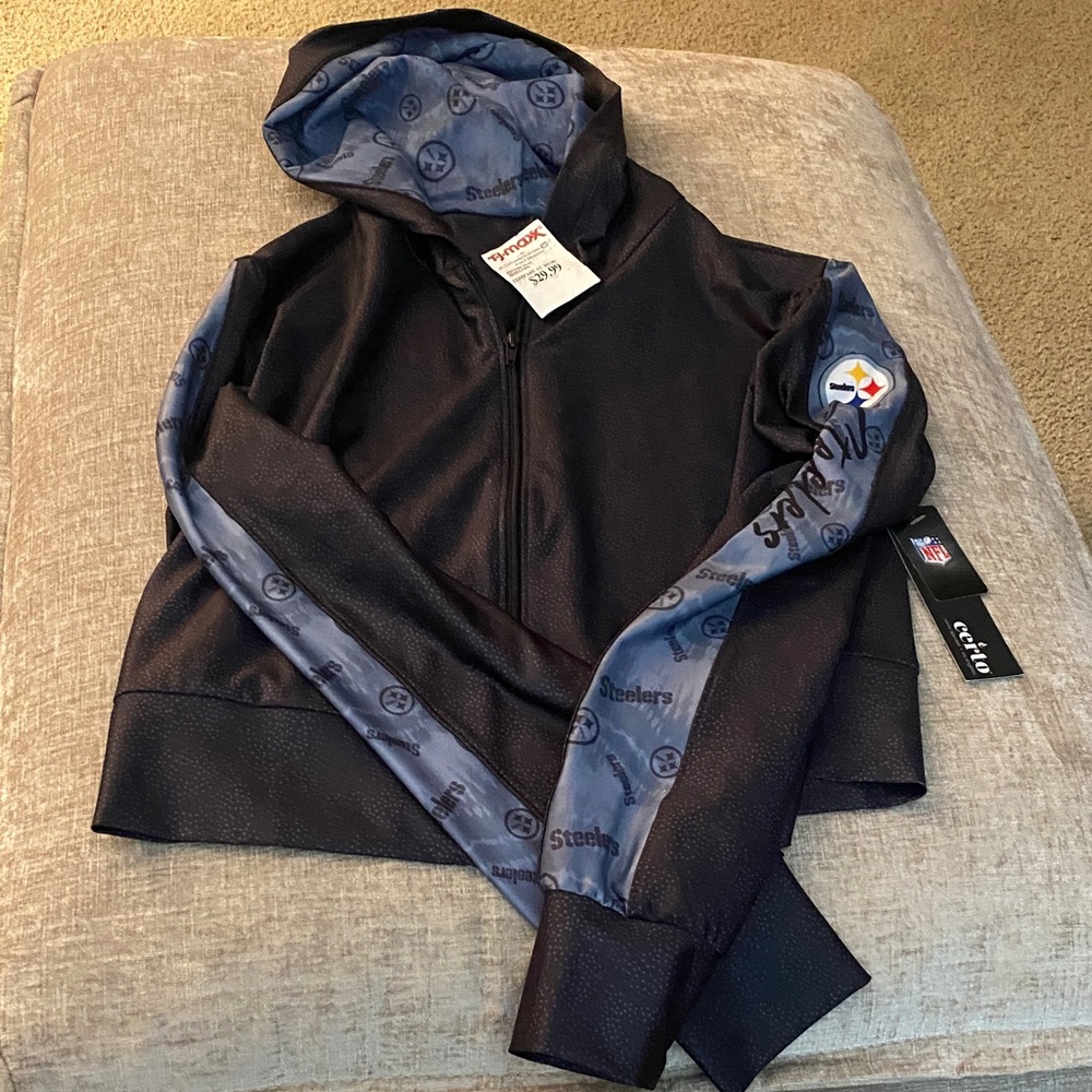 NFL Steelers Black and Navy Jacket